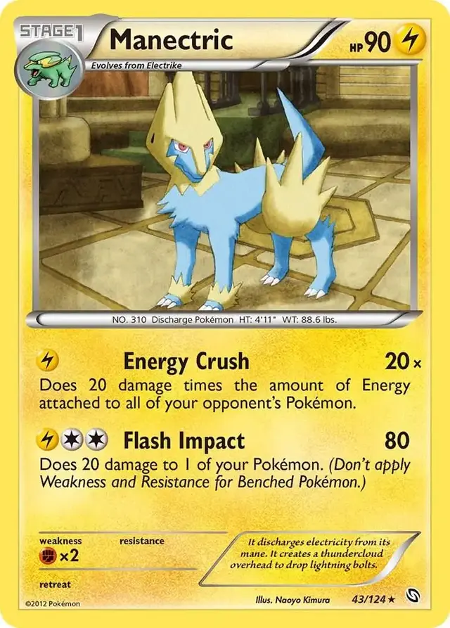 Manectric - Pokemon Dragons Exalted #43