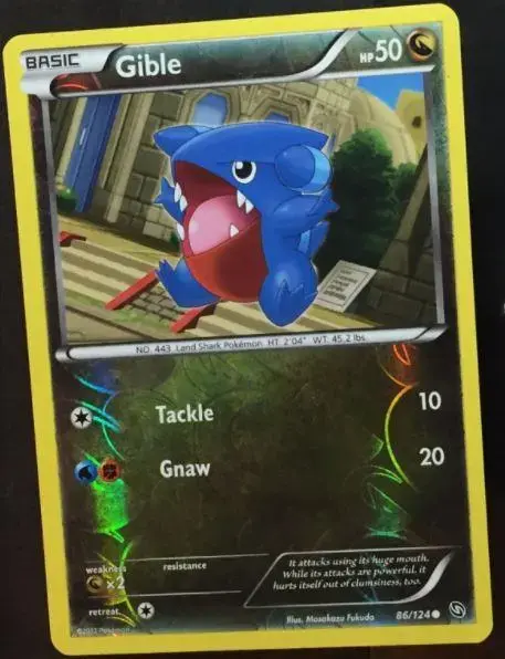 Gible [Reverse Holo] - Pokemon Dragons Exalted #86