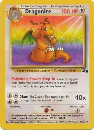 Dragonite - Pokemon Fossil #19
