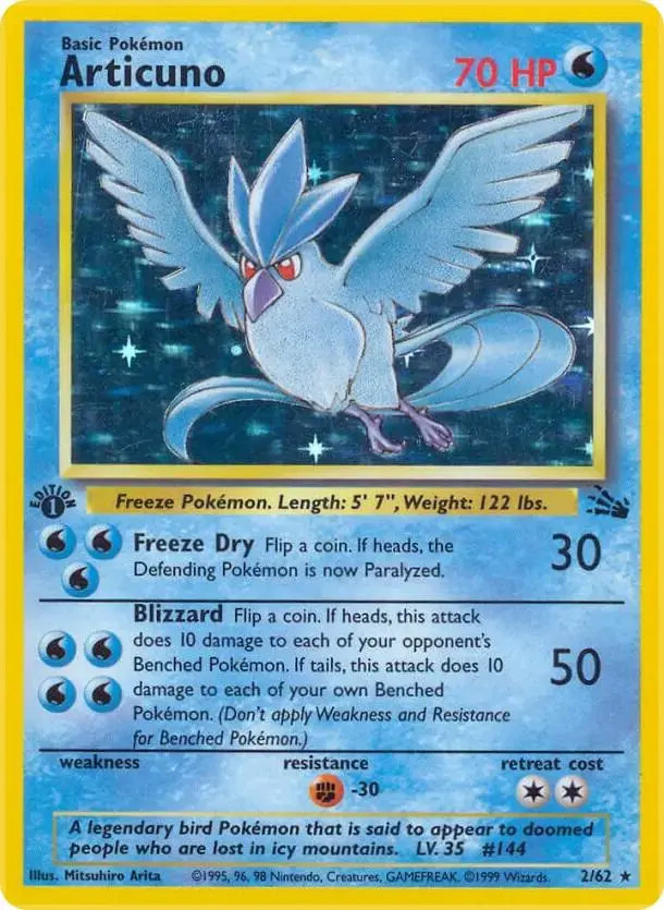 Articuno [1st Edition] - Pokemon Fossil #2