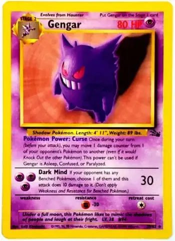 Gengar - Pokemon Fossil #20