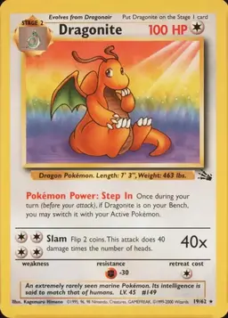 Dragonite [1999-2000] #19 - Pokemon Fossil