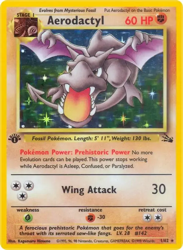 Aerodactyl [1st Edition] - Pokemon Fossil #1