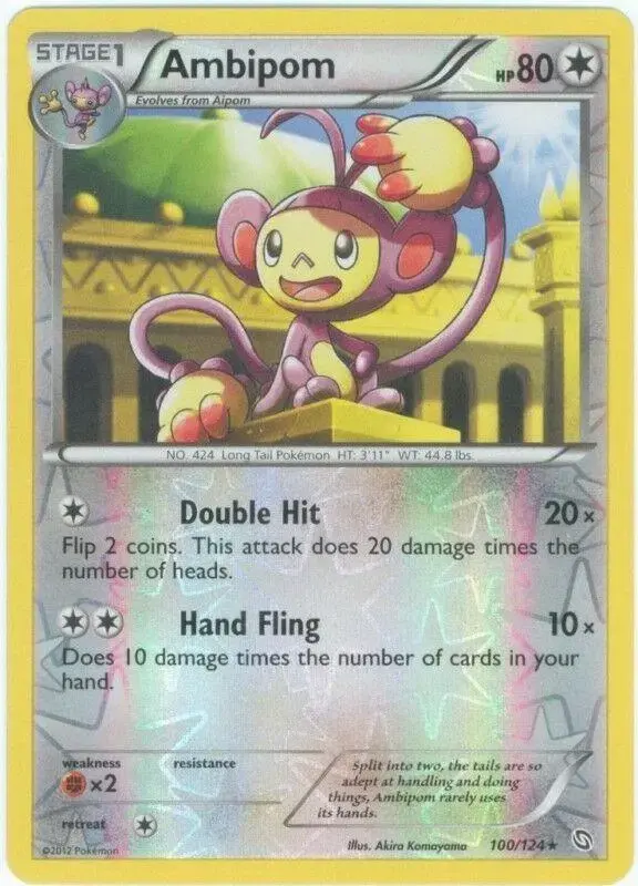 Ambipom [Reverse Holo] - Pokemon Dragons Exalted #100