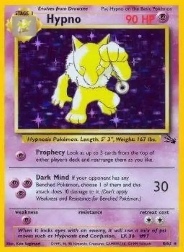 Hypno - Pokemon Fossil #8