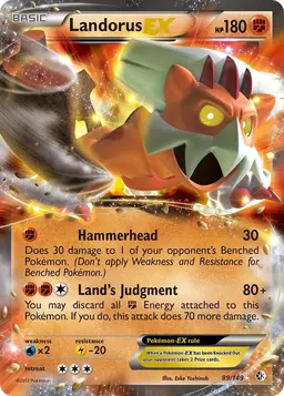 Landorus EX 89 - Pokemon Boundaries Crossed