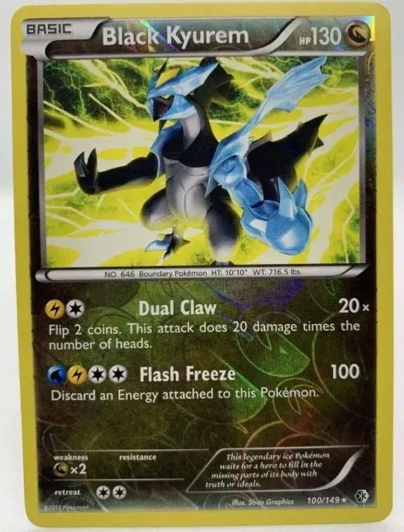 Black Kyurem [Reverse Holo] - Pokemon Boundaries Crossed #100