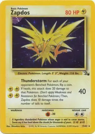 Zapdos - Pokemon Fossil #30