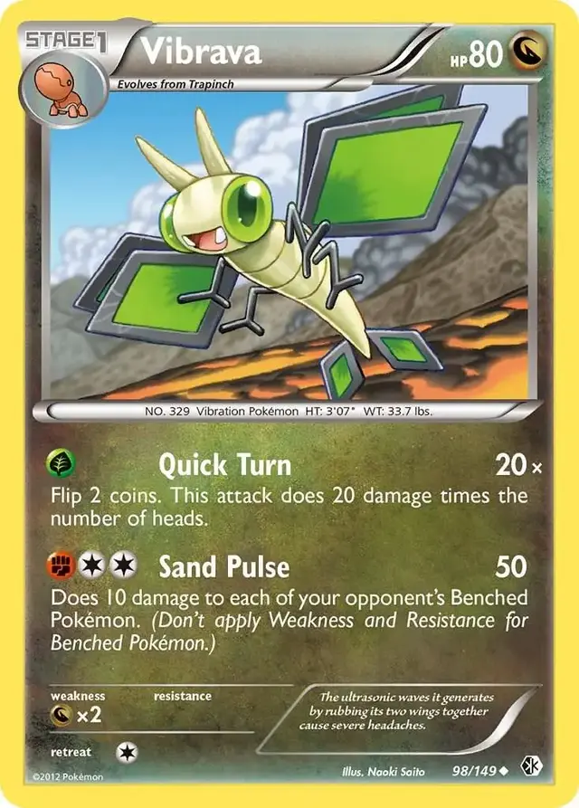 Vibrava - Pokemon Boundaries Crossed #98