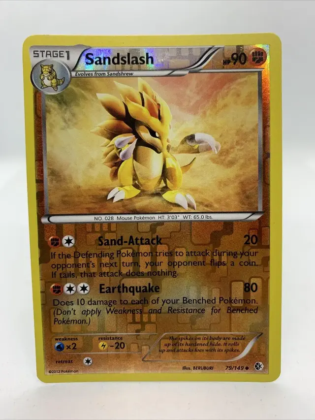 Sandslash [Reverse Holo] - Pokemon Boundaries Crossed #79