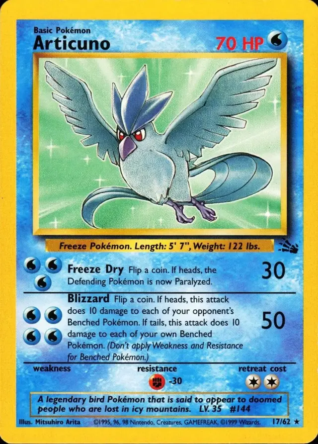 Articuno - Pokemon Fossil #17