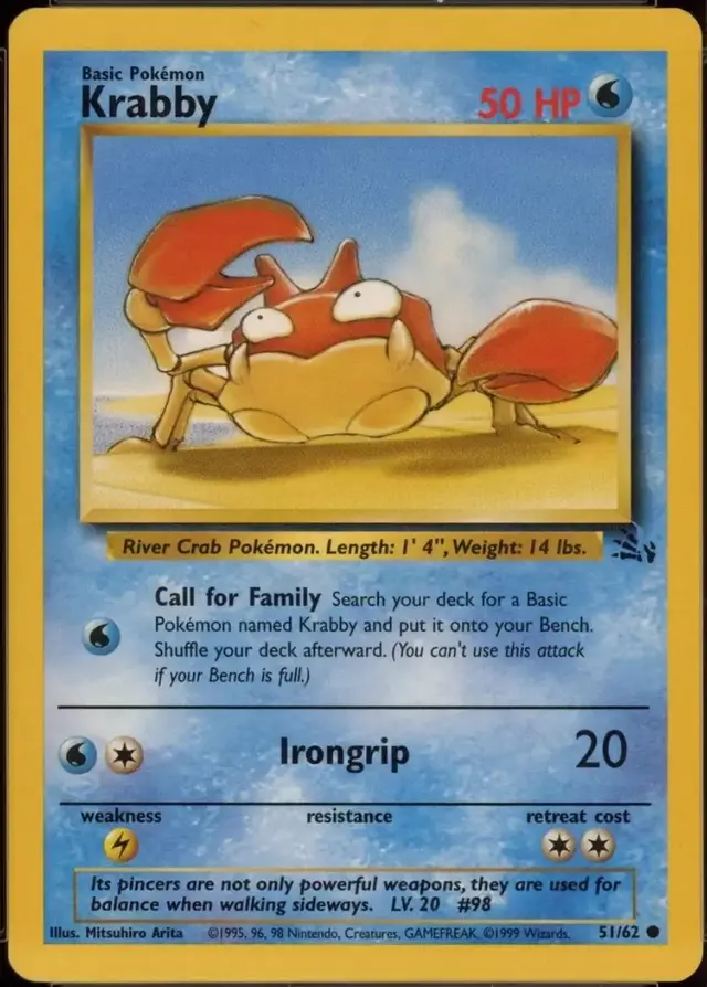 Krabby [Error] - Pokemon Fossil #51
