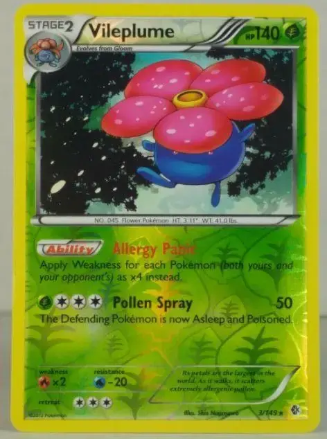 Vileplume [Reverse Holo] - Pokemon Boundaries Crossed #3