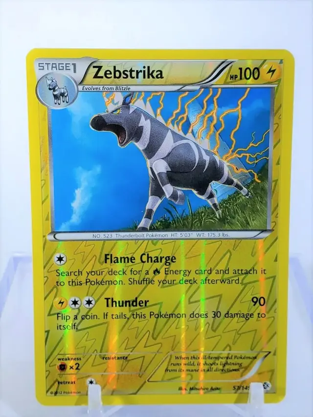 Zebstrika [Reverse Holo] - Pokemon Boundaries Crossed #57