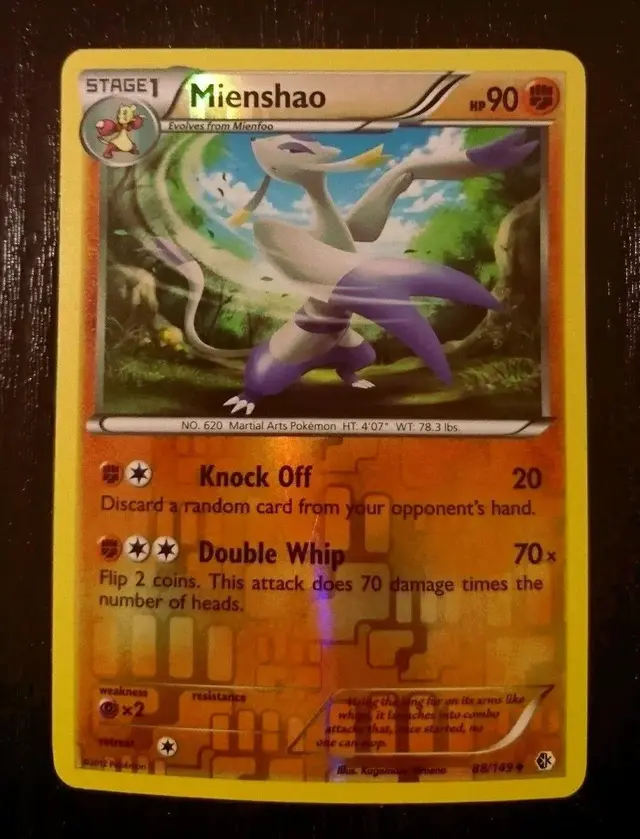 Mienshao [Reverse Holo] - Pokemon Boundaries Crossed #88