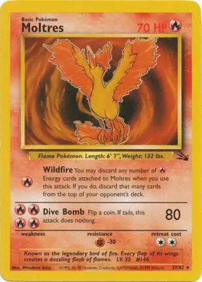 Moltres - Pokemon Fossil #27