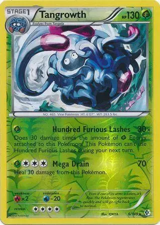 Tangrowth [Reverse Holo] - Pokemon Boundaries Crossed #6