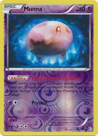 Munna [Reverse Holo] - Pokemon Boundaries Crossed #68