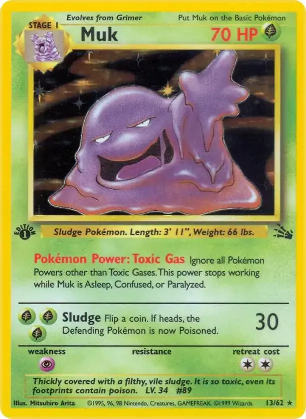 Muk [1st Edition] - Pokemon Fossil #13