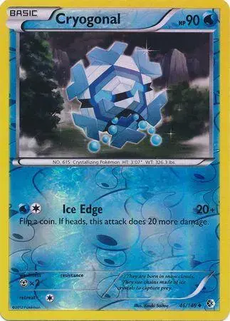 Cryogonal [Reverse Holo] - Pokemon Boundaries Crossed #46
