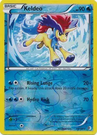 Keldeo [Reverse Holo] - Pokemon Boundaries Crossed #48