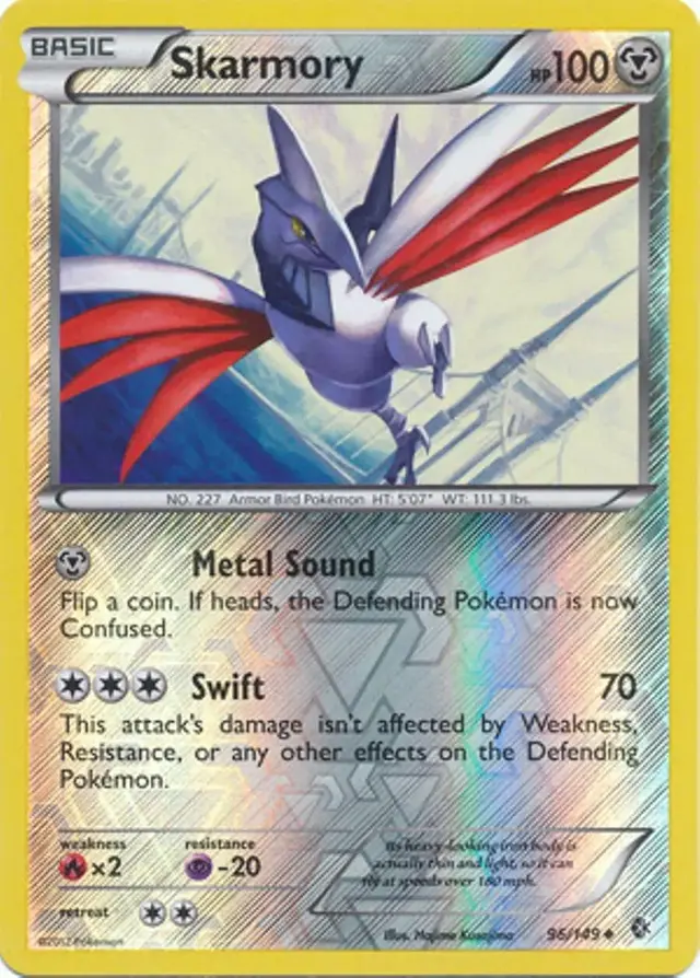 Skarmory [Reverse Holo] - Pokemon Boundaries Crossed #96