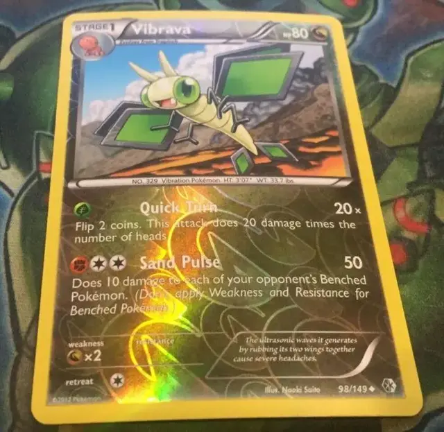 Vibrava [Reverse Holo] - Pokemon Boundaries Crossed #98