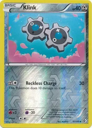 Klink [Reverse Holo] - Pokemon Boundaries Crossed #97