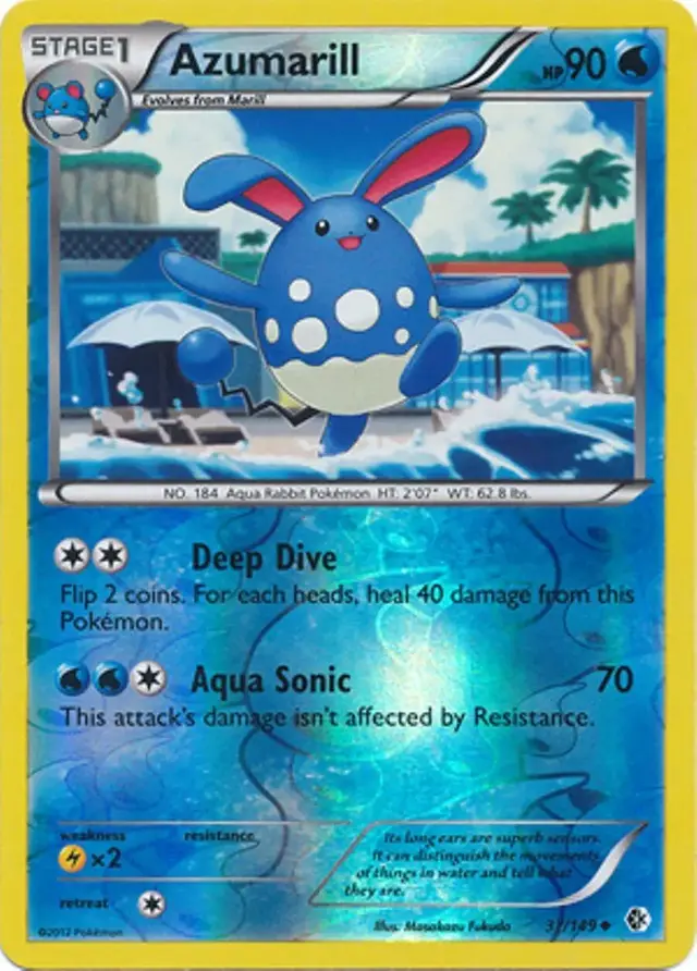 Azumarill [Reverse Holo] - Pokemon Boundaries Crossed #37