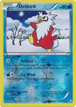 Delibird [Reverse Holo] - Pokemon Boundaries Crossed #38