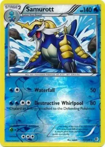Samurott [Reverse Holo] - Pokemon Boundaries Crossed #41
