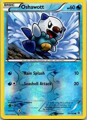 Oshawott [Reverse Holo] - Pokemon Boundaries Crossed #39