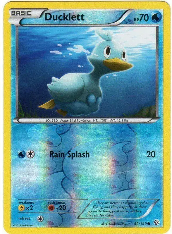 Ducklett [Reverse Holo] - Pokemon Boundaries Crossed #42