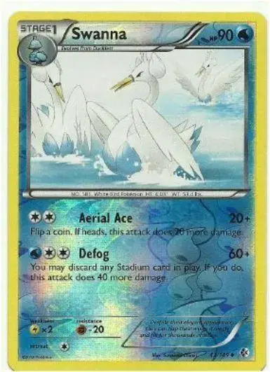 Swanna [Reverse Holo] - Pokemon Boundaries Crossed #43