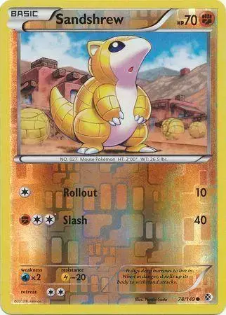Sandshrew [Reverse Holo] - Pokemon Boundaries Crossed #78