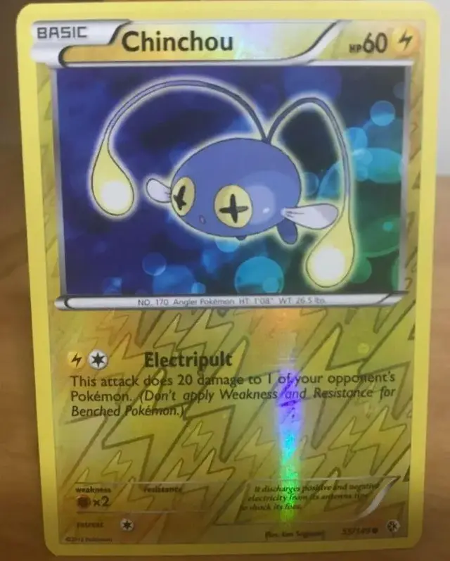 Chinchou [Reverse Holo] - Pokemon Boundaries Crossed #55