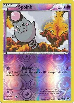 Spoink [Reverse Holo] - Pokemon Boundaries Crossed #59