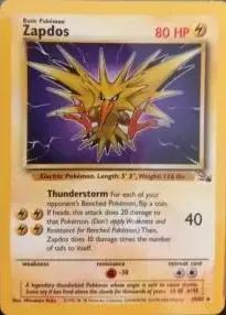 Zapdos [1999-2000] - Pokemon Fossil #30