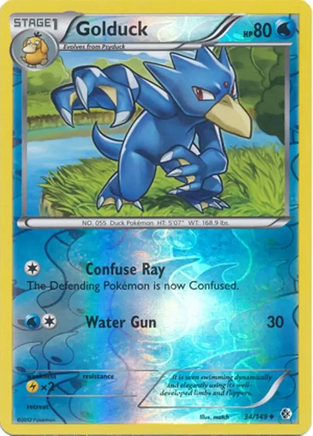 Golduck [Reverse Holo] - Pokemon Boundaries Crossed #34