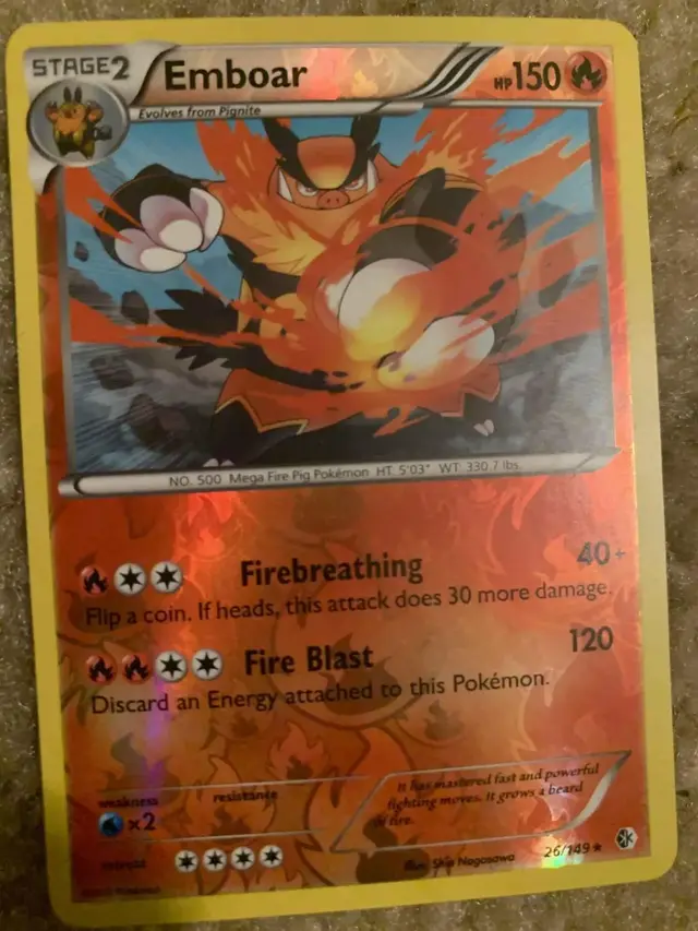 Emboar [Reverse Holo] - Pokemon Boundaries Crossed #26