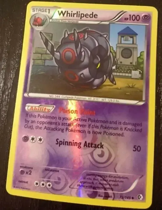 Whirlipede [Reverse Holo] - Pokemon Boundaries Crossed #73