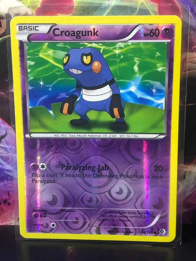 Croagunk [Reverse Holo] - Pokemon Boundaries Crossed #64