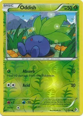 Oddish [Reverse Holo] - Pokemon Boundaries Crossed #1