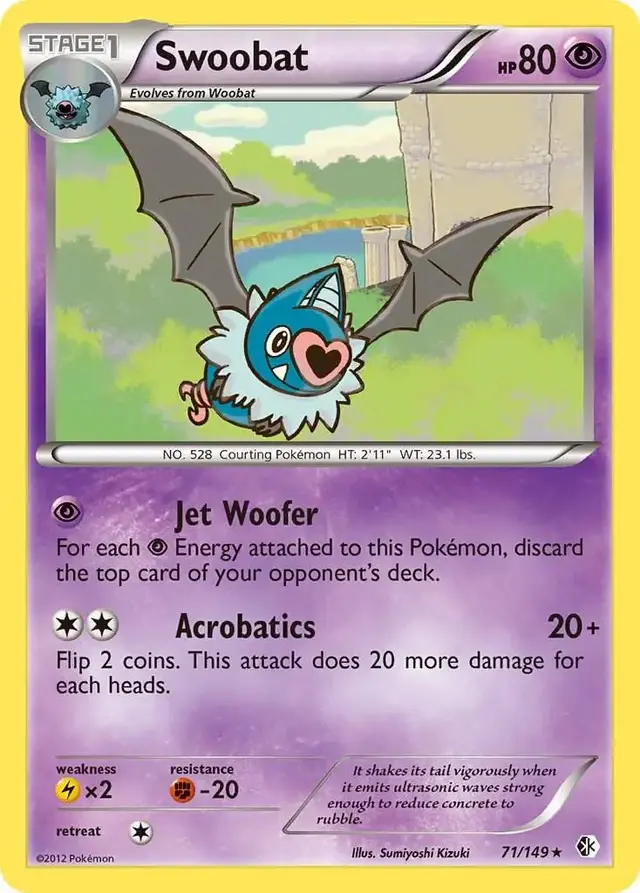 Swoobat - Pokemon Boundaries Crossed #71