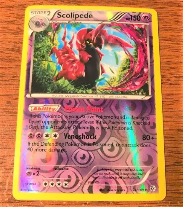Scolipede [Reverse Holo] - Pokemon Boundaries Crossed #74