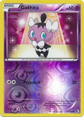 Gothita [Reverse Holo] - Pokemon Boundaries Crossed #75