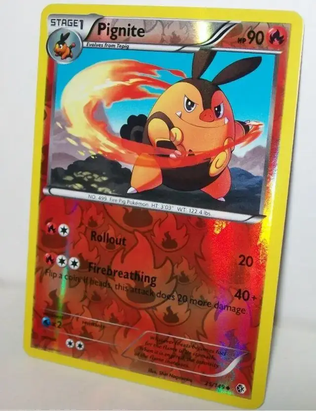 Pignite [Reverse Holo] - Pokemon Boundaries Crossed #25