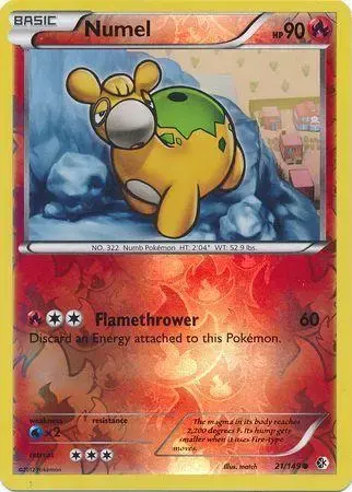 Numel [Reverse Holo] - Pokemon Boundaries Crossed #21