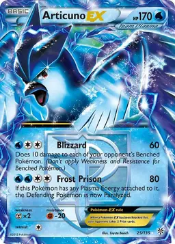 Articuno EX 25 - Pokemon Plasma Storm