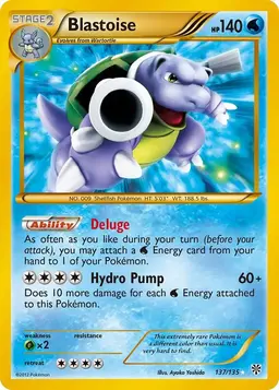 Blastoise #137 - Pokemon Plasma Storm